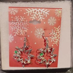 Christmas tree earrings